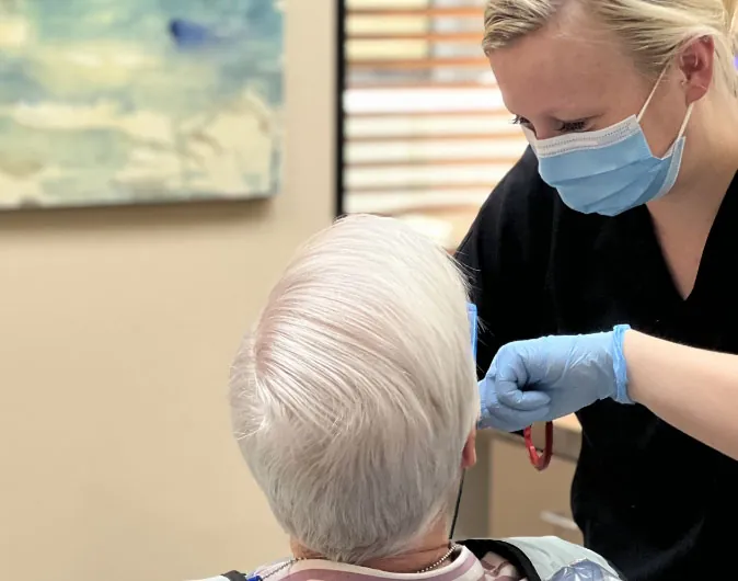 patient receiving dental care at Tempe dental office Cereus Dental Care