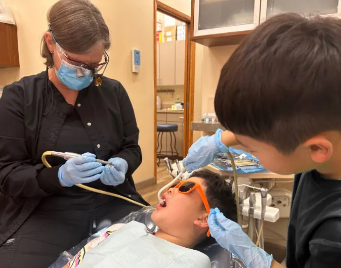 patient getting dental work done at Cereus Dental Care in Tempe, AZ