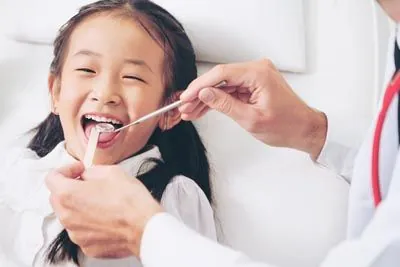 young girl laughing during her dental appointment at Cereus Dental Care